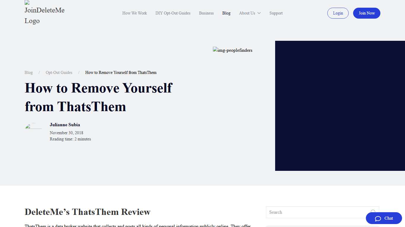 How to Remove Yourself from ThatsThem [2026] - JoinDeleteMe